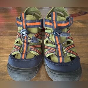 ✨Kids' Active Play Sandals - Olive and Orange